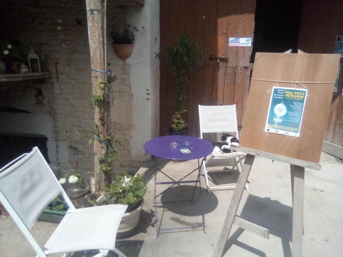 La Grille Fleurie, Chambres D'Hote Chez L'Habitant Arthonnay Zewnętrze zdjęcie